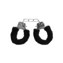 Ouch! - Pleasure HandHandschellen Plüsch - schwarz - Bondage - Feti
