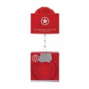 Ouch! - Pleasure HandHandschellen Plüsch - rot - Bondage - Fetish