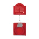 Ouch! - Pleasure HandHandschellen Plüsch - rot - Bondage - Fetish