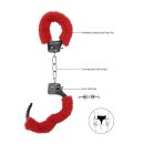 Ouch! - Pleasure HandHandschellen Plüsch - rot - Bondage - Fetish