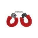 Ouch! - Pleasure HandHandschellen Plüsch - rot - Bondage - Fetish