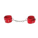 Leather Cuffs - Red