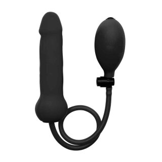 aufblasbar Silicone Dong - Black