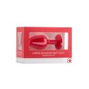 Large Diamond Butt Plug - Red