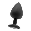 Extra Large Diamond Butt Plug - Black 4,2 cm