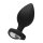 Diamond Heart Butt Plug - Extra Large - Black 4,1 cm