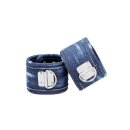 Denim Ankle Cuffs - Roughend Denim Style - Blue