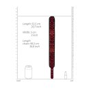 Ouch! - Luxury Collar With Leash - Burgundy