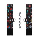 Printed Ankle Cuffs - Old School Tattoo Style - Black