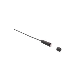 Silcone Vibrating Bullet Plug Extra Long  - Black