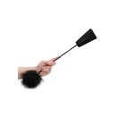 Ouch! Crop With Feather - Black