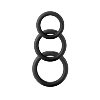 Twiddle Rings 3 Sizes Black