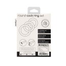 Round Cock Ring Set Black