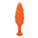 B-Vibe - Texture Plug Swirl Orange