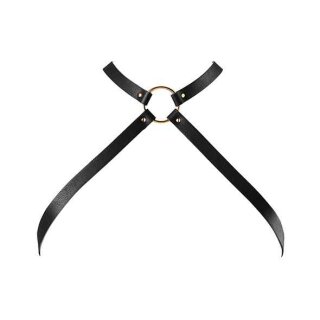 Bijoux Indiscrets Maze Chest Thin Harness Black