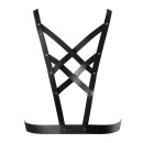 Bijoux Indiscrets Maze Net Cleavage Harness Black