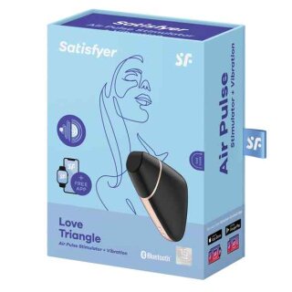 Satisfyer - Love Triangle Air Pulse Stimulator + Vibration Black