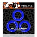 Oxballs Willy Rings 3-pack Cockrings Police Blue