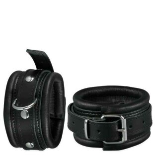 Leather Anklecuffs Black 5 cm