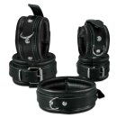 Leather Anklecuffs Black 5 cm