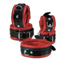 Leather Anklecuffs Red 5 cm