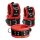 Leather Anklecuffs Red 6,5 cm