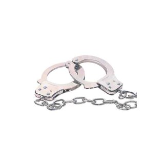Chrome Handcuffs Metal Handcuffs W. Key
