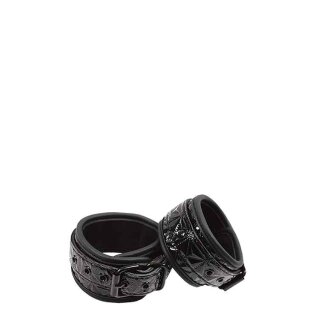 Sinful Black Ankle Cuffs