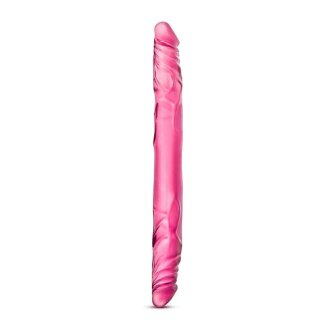 B Yours - 14 Inch Double Dildo Pink