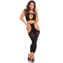 Pink Lipstick - Road Trip 2pc Hotpant Set Black Onesize