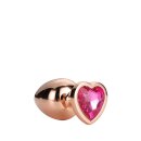 Gleaming Love Rose Gold Plug Small