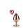 Gleaming Love Rose Gold Plug Small