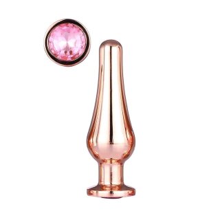 Gleaming Love - Rose Gold Pleasure Plug M 3,4 cm
