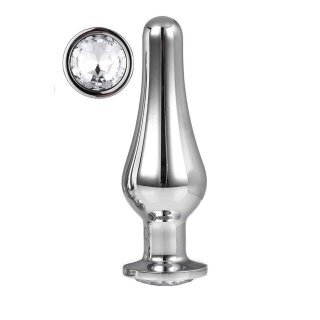 Gleaming Love Silver Pleasure Plug L