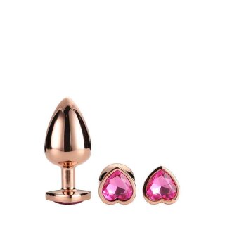 Gleaming Love Rose Gold Plug Set