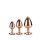 Gleaming Love Rose Gold Plug Set