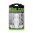 Double Tunnel Plug Medium Transparent 7 cm