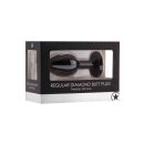 Regular Diamond Butt Plug - Black