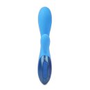 UltraZone Excite 6x Rabbit Style Silicone Vibe - Blue