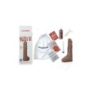 Squirting Realistic Cock - 1 oz. Nut Butter - Brown