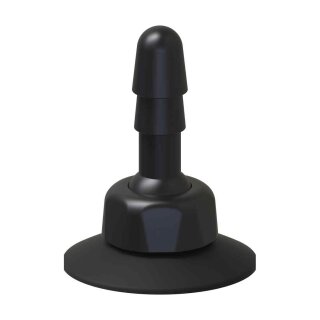Deluxe 360° Swivel Suction Cup Plug - Black