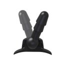 Deluxe 360° Swivel Suction Cup Plug - Black