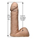 Vac-U-Lock - 7 Inch Ultraskyn Cock W/Ultra Harness - White