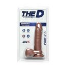 The D - Perfect D - With Balls Firmskyn - Caramel 18cm