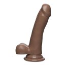 The D - Slim D - With Balls Firmskyn - Caramel 18 cm