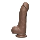 The D - Master D - with Balls Firmskyn - Caramel 19cm