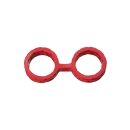 Japanese Bondage - Silicone Cuffs - Large - Red