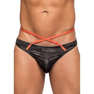 Sport Strap Thong - Black - L/XL