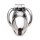 Master Series Rikers 24-7 Stainless Steel Locking Chastity Cage - Silver