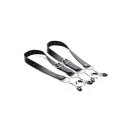Spread Labia Spreader Straps with Clamps - Black